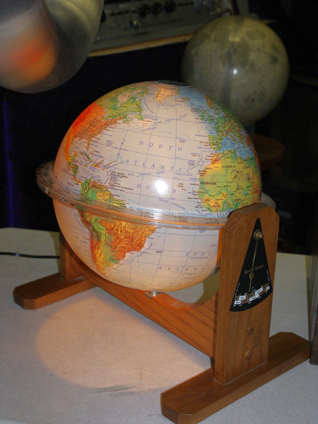 Sunlit World Globe